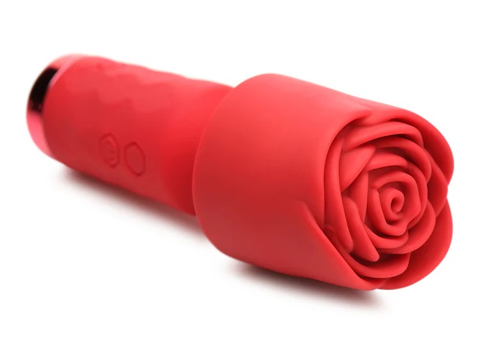 Buzz your way to bliss with this petit rose wand! So small i... Bloomgasm - Pleasure Rose Petite Wand - Red photo-8