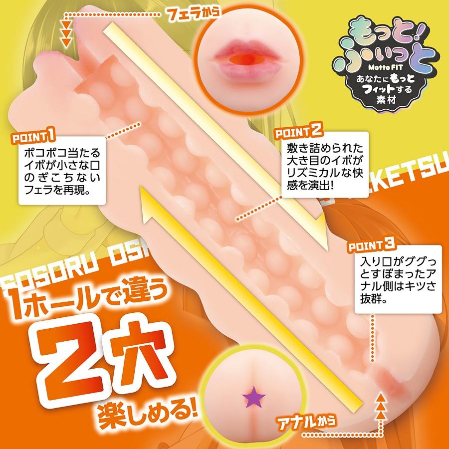A mini version of the 2-hole series that allows you to enjoy... Motto Lab - Niketsu Mini Dentist Masturbator photo-2