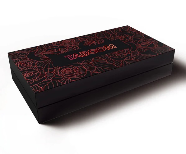 Ensure an intimate rendezvous with your partner with the TAB... Taboom - Wild Roses Hand Cuffs - Black photo-6