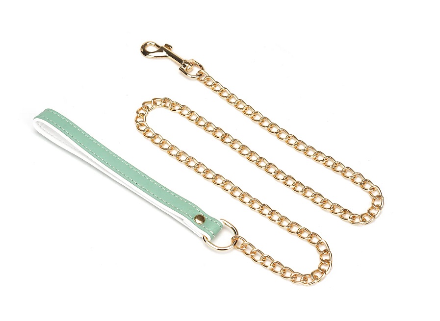A delicate collection designed with a bright snow-white base... Liebe Seele - Fairy Goat Leather Collar - Green photo-5