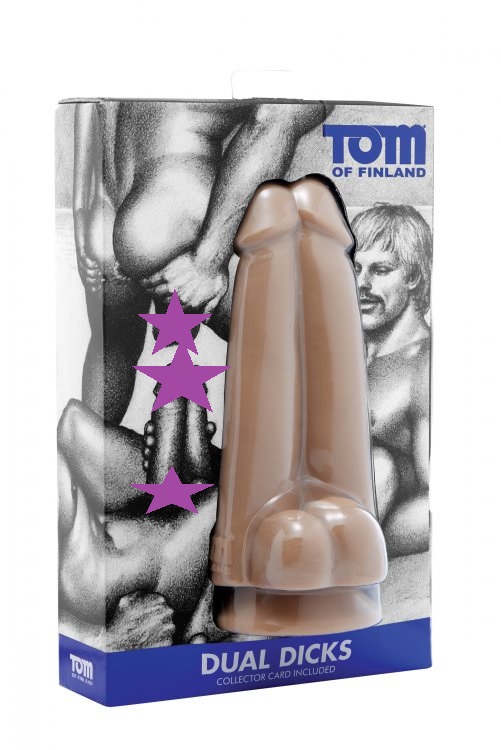 Think you can handle two cocks at once? This unique dildo pr... TOF - Dual Dicks - Flesh photo-7