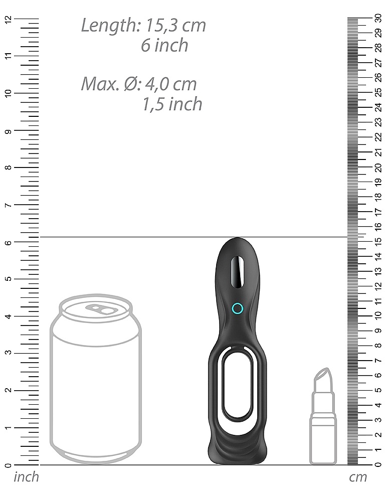 With two F1 motors revving up to 12000RPM and boasting 10 di... Sono - #88 Vibro Cock Ring - Black photo-8