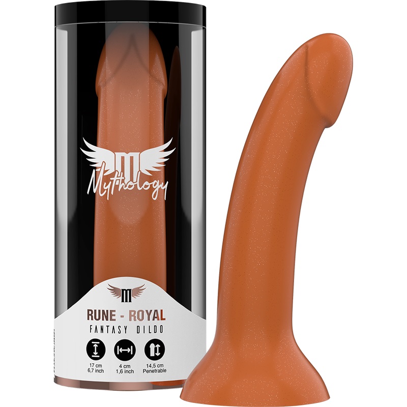 Rune Royal is the perfect candidate for the bronze-finished ... Mythology - Rune Royal Dildo M - Brown photo-10
