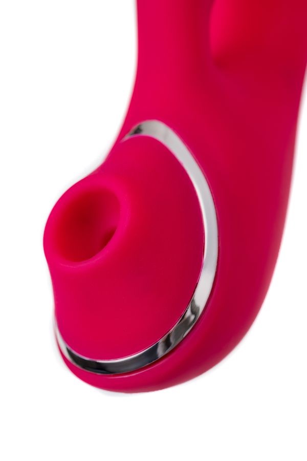 The classic vibrator is equipped with air-pulse stimulation ... JOS - Doobl Vibrator w Clit Stimulator - Pink photo-7