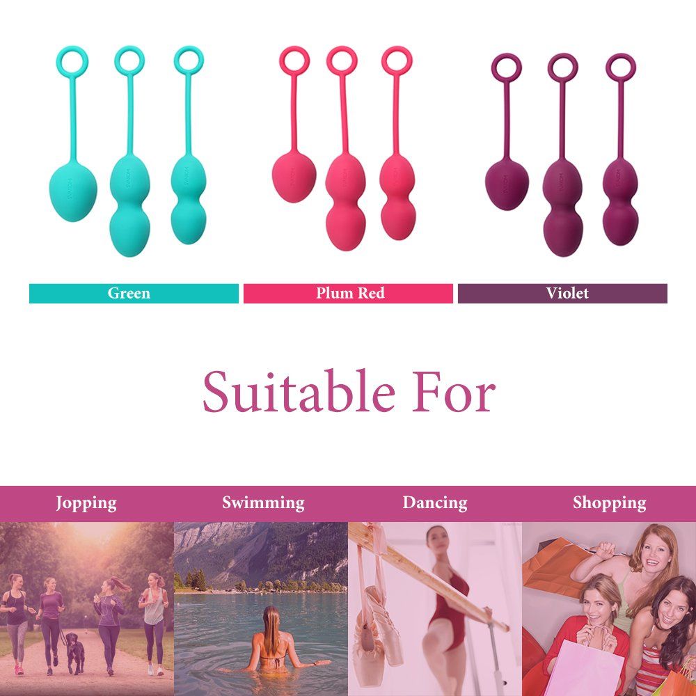 Nova kegel balls are an expertly designed set of three diffe... SVAKOM - Nova Kegel Balls - Violet photo-17