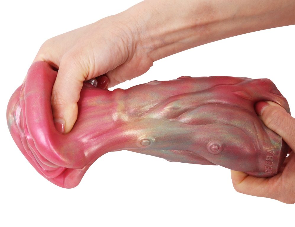Material: Liquid silicone
Size: 9*15.5cm
Net weight: 606g FAAK - Giant Mouth Flower Masturbator - Pink photo-2