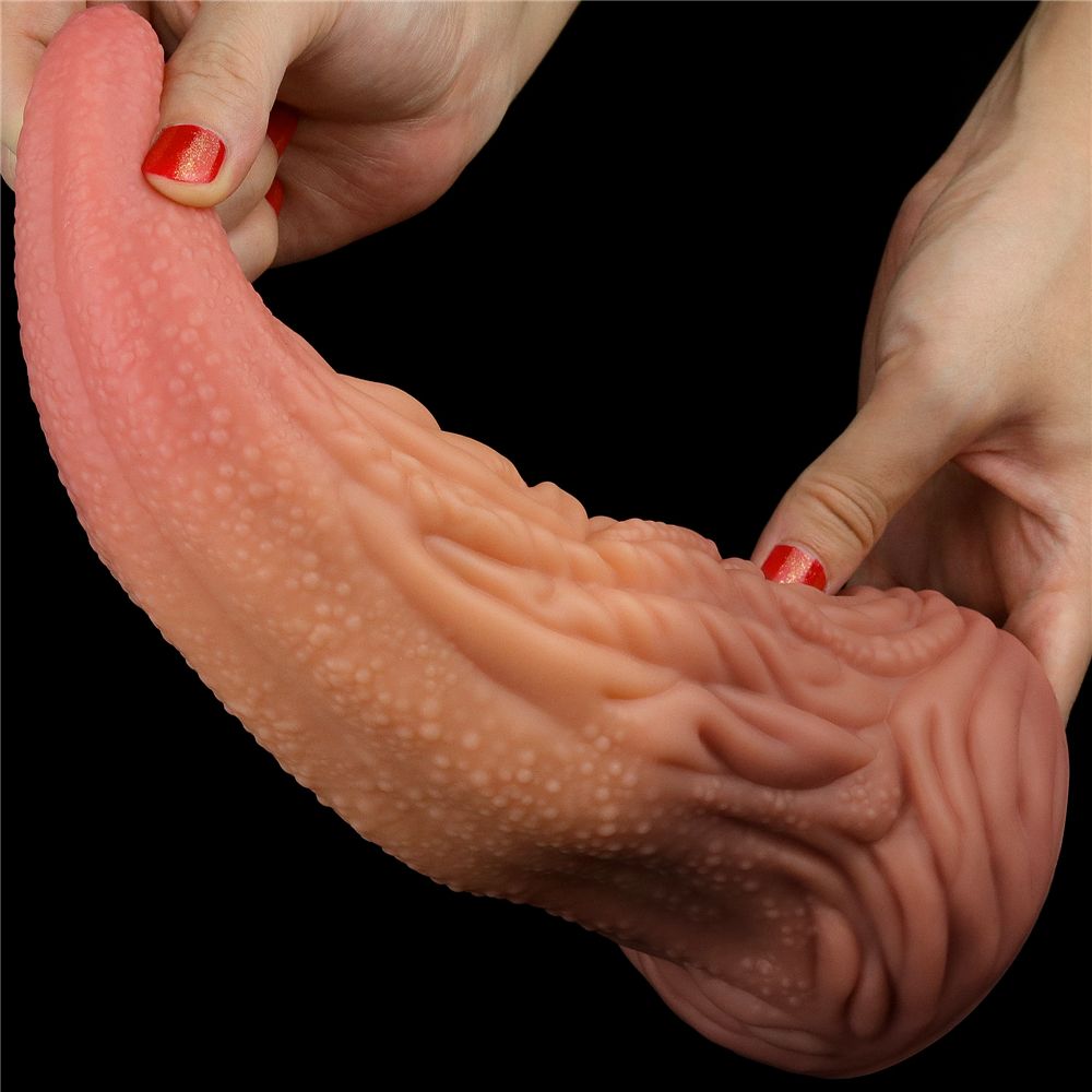 Built to deliver the most lifelike satisfaction, Love Toy du... Lovetoy - 10'' Dual Layered King Sized Tongue photo-4