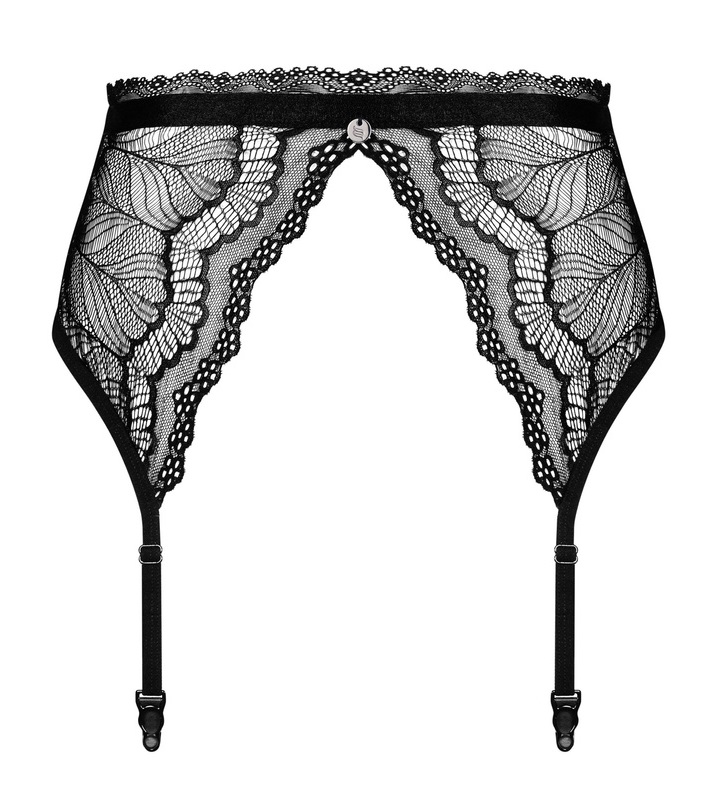 It ignites the senses, tempts and intrigues. It stimulates t... Obsessive - Isabellia Garter Belt - Black - L/XL photo-5
