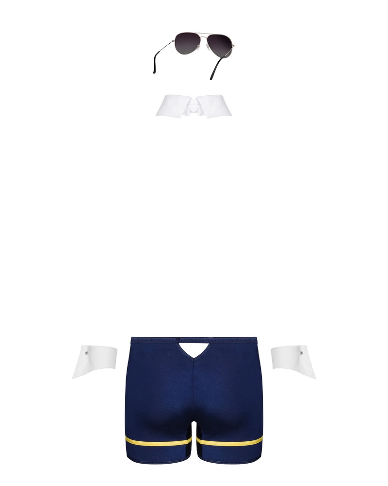 Awesome evening in the bedroom? Oh, it is going down! This i... Obsessive - Pilotman Set - Blue - S/M photo-7