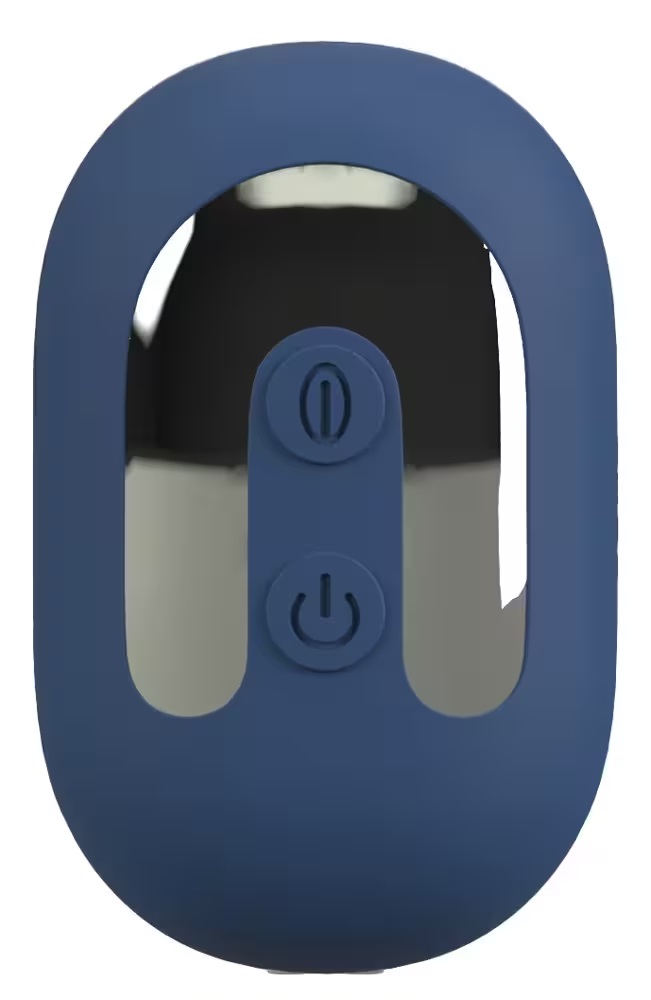 With an innovative flicking tongue function!
The cone-shaped... ANOS - Flicking Vibro Butt Plug - Blue photo-8