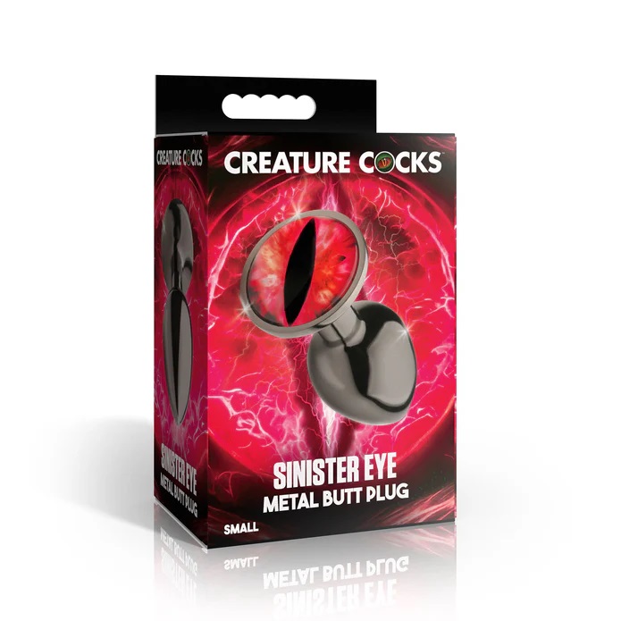 Step into another world with the Sinister Eye Metal Butt Plu... Creature Cocks - Sinister Eye Plug S - Red photo-5