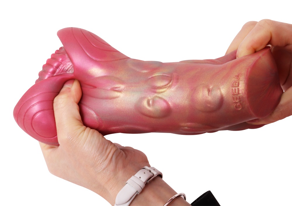 Material: Liquid silicone
Size: 7*15.5cm
Net weight: 656.5g FAAK - Sandworm Masturbator - Pink photo-3