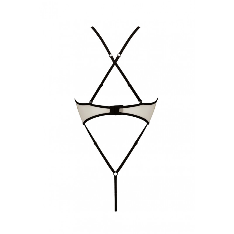 A fantastic combination of white with black details. This un... Passion - Chika Body - Cream - L/XL photo-6