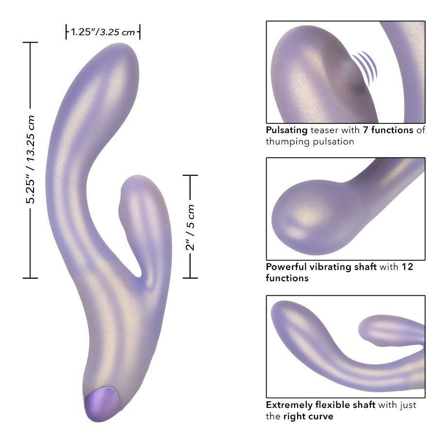 The gorgeous G-Love G-Thumper is a dual stimulating massager... CEN - G-Love GThumper Vibe - Purple photo-10