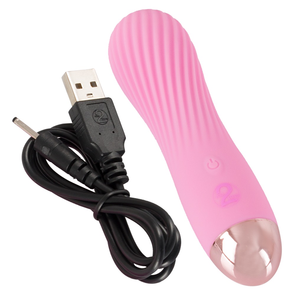 The little vibrator for a handbag!
Pink mini vibrator with a... Cuties - Grooved Mini Vibrator - Pink photo-5