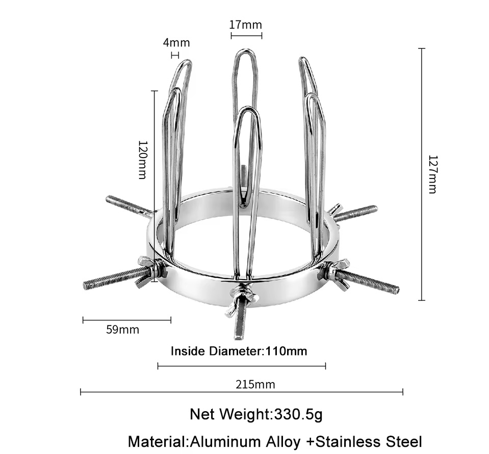 6 Claws metal adjustable anal dilator
Material: Stainless s... MT - Extreme Fisting Anal Spreader photo-7