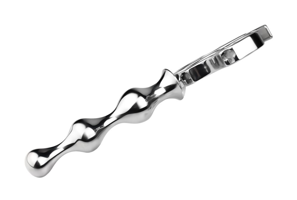 Material: 304 Stainless steel
Total high: 102mm &... FAAK - Knuckle Metal Anal Plug S photo-8