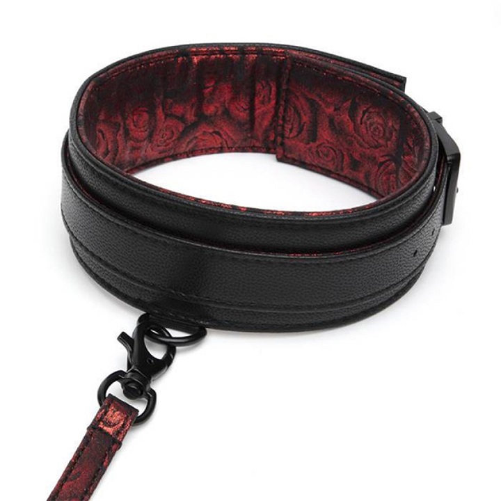 In celebration of a decade of erotic discovery and fulfillme... Fifty Shades of Grey - Sweet Anticipation Collar w Leash - Red photo-2