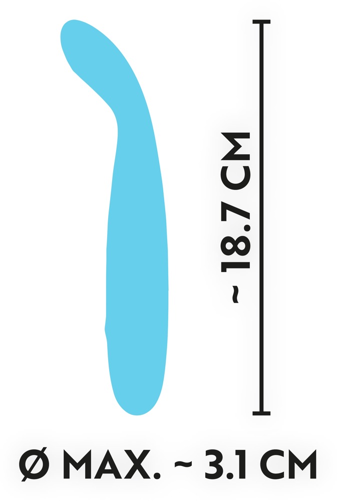 The small blue vibrator for hot pleasure!
This vibrator is s... Cuties - G-Spot Mini Vibrator - Blue photo-7