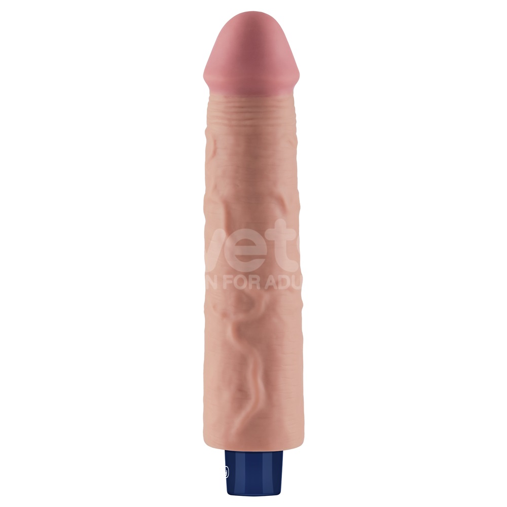 Boasting a lifelike realistic design, Lovetoy Real softee di... Lovetoy - 9.5" Real Softee Vibro Dildo - Flesh photo-6