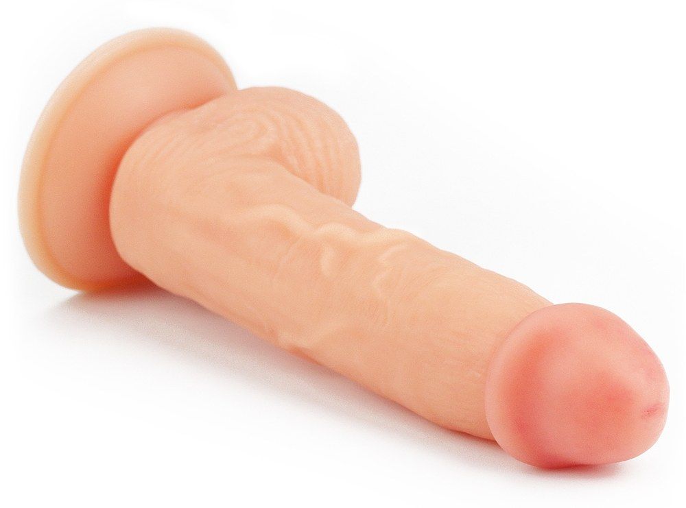 Explore every inch of The ultra Soft dude dildo .Satisfy you... Lovetoy - 8" The Ultra Soft Dude - Flesh photo-6