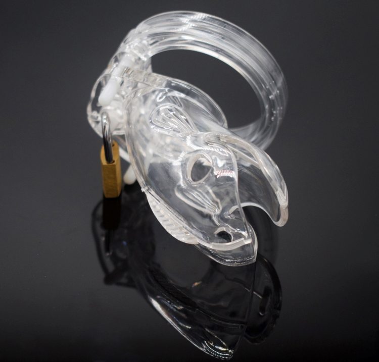 Short Whale head chastity cage
Total high: 110mm
Cage high:... FAAK - Short Whale Chastity Cage - Clear photo-2