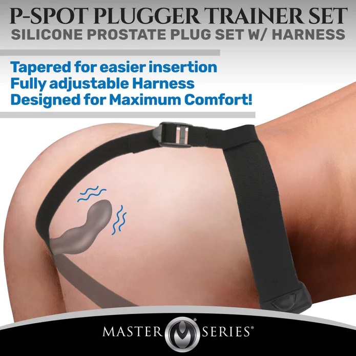 Give yourself hours of prostate stimulation as you train you... Master Series - 28X P-Spot Plugger - Black photo-4