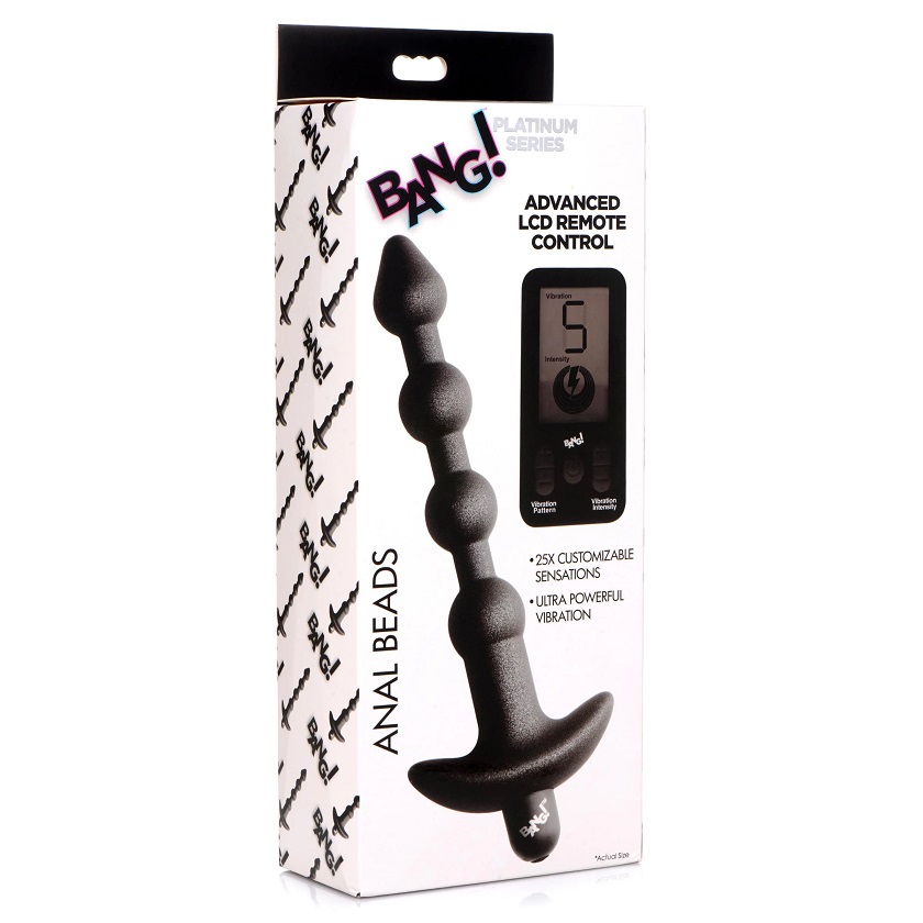 ang your booty with these powerful metallic silicone anal be... Bang! - 25Х Anal Beads w Remote Control photo-8