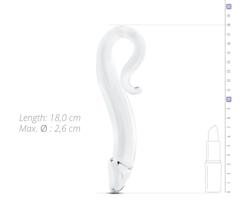 Discover your most sensitive spots with this unique dildo. T... Gildo - Glass Dildo No.14 - Clear photo-3