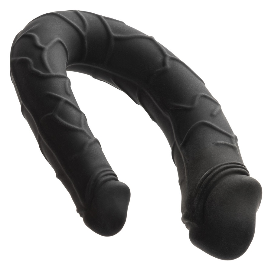 Explore a world of infinite pleasure with the Boundless AC/D... CEN - Boundless AC/DC Double Dildo - Black photo-4