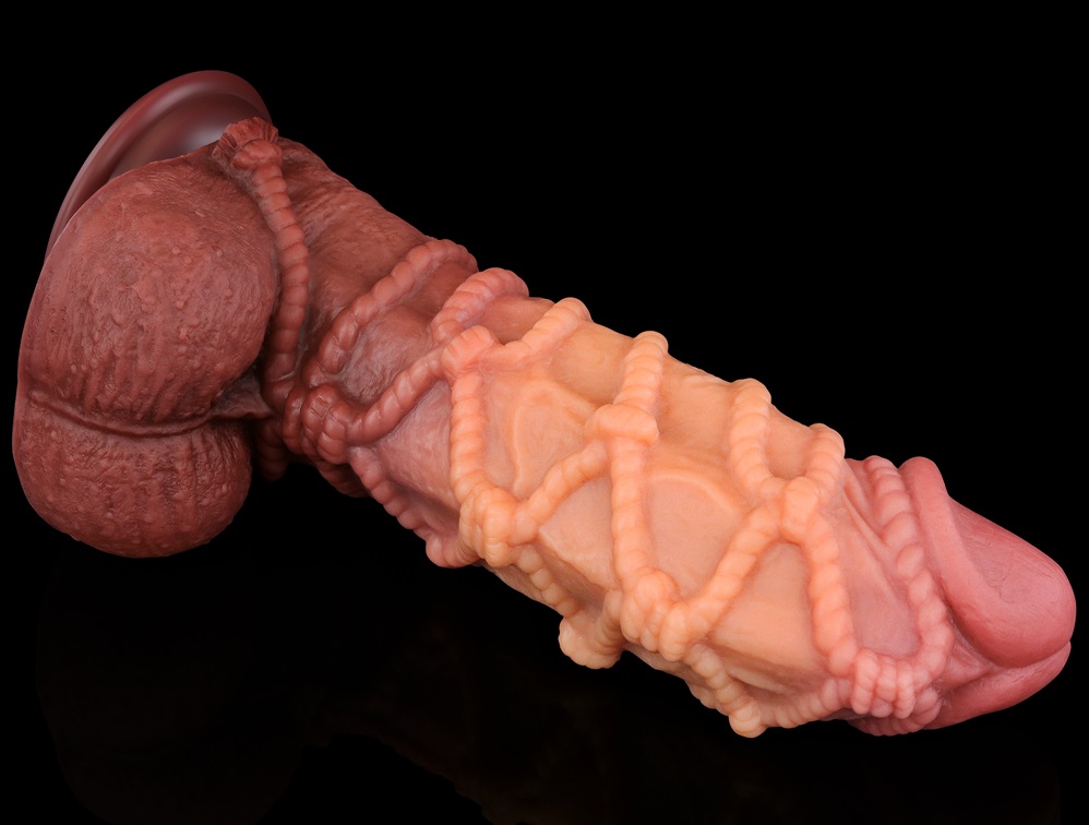 Built to deliver the most lifelike satisfaction, Love Toy Ki... Lovetoy - 10.5" Dual Layered Cock w Rope photo-9