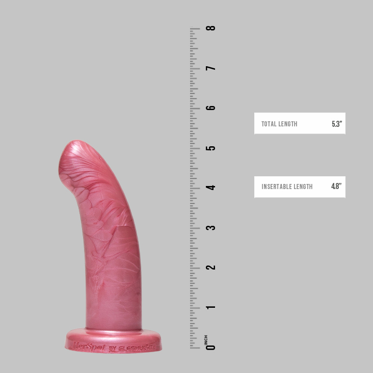 HerSpot Dildos were designed by Fleshlight co-owner Kathy Sh... HerSpot - Dildo S - Golden Rose photo-5