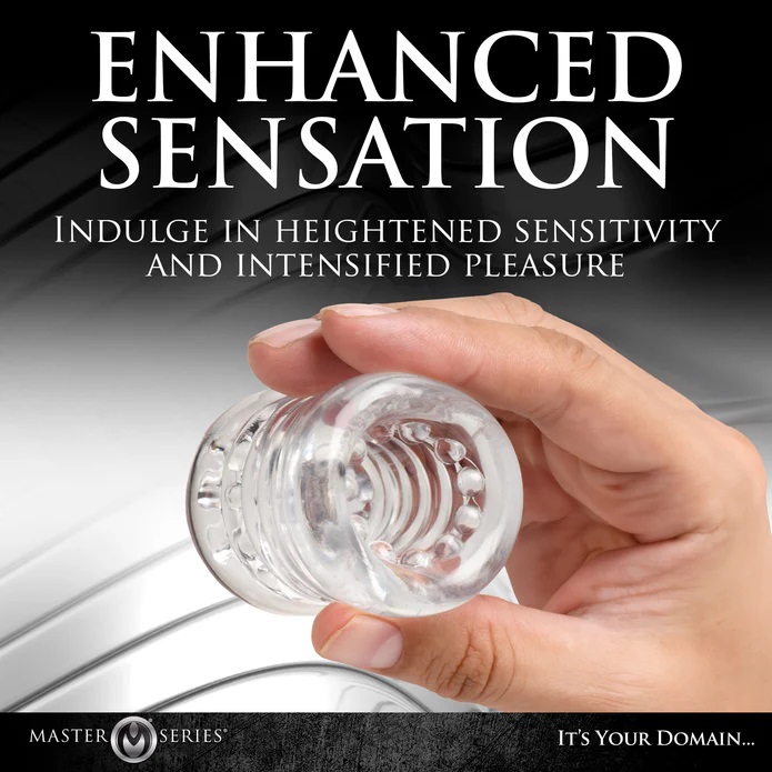 Enhance your pleasure and extend the duration of your play w... Master Series - Ball Stack Stretcher - Clear photo-2