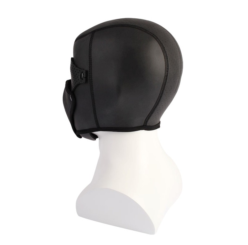 Breathable, Stretchy, Removable Muzzle&Blindfold, For height... Chisa - Full-Face Bondage Hood - Black photo-5