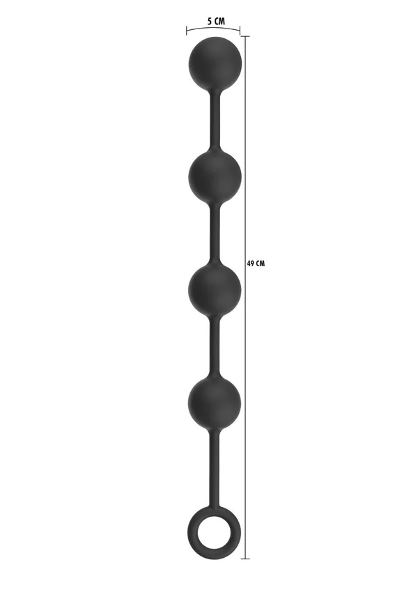 Extreme by Hidden Desire offers a unique collection of anal ... Hidden Desire - Heavy Anal Beads XL - Black photo-3