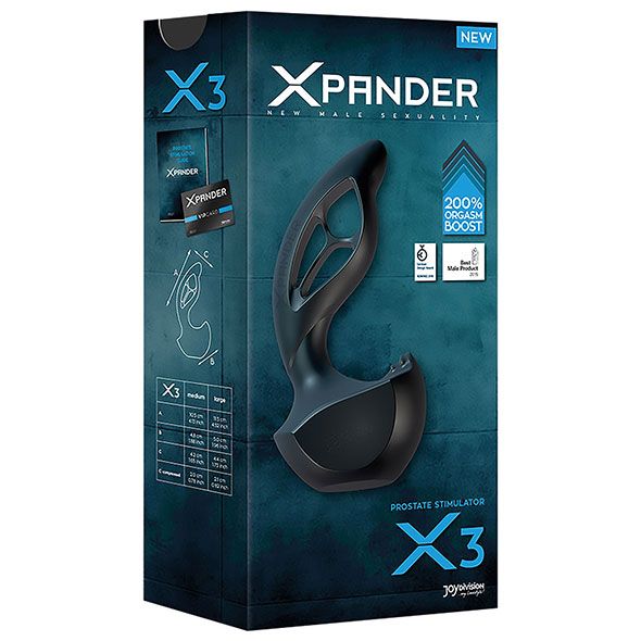 The XPANDER X3 is an advanced stimulator for advanced users.... Joy Division - Anal Xpander X3 - Black - M photo-6