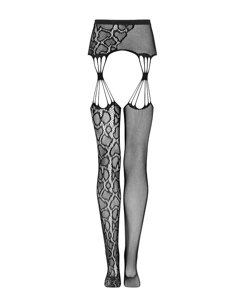 Garter stockings are multi-purpose lingerie. They will work ... Obsessive - S821 Garter Stockings - Black - S/M/L photo-8