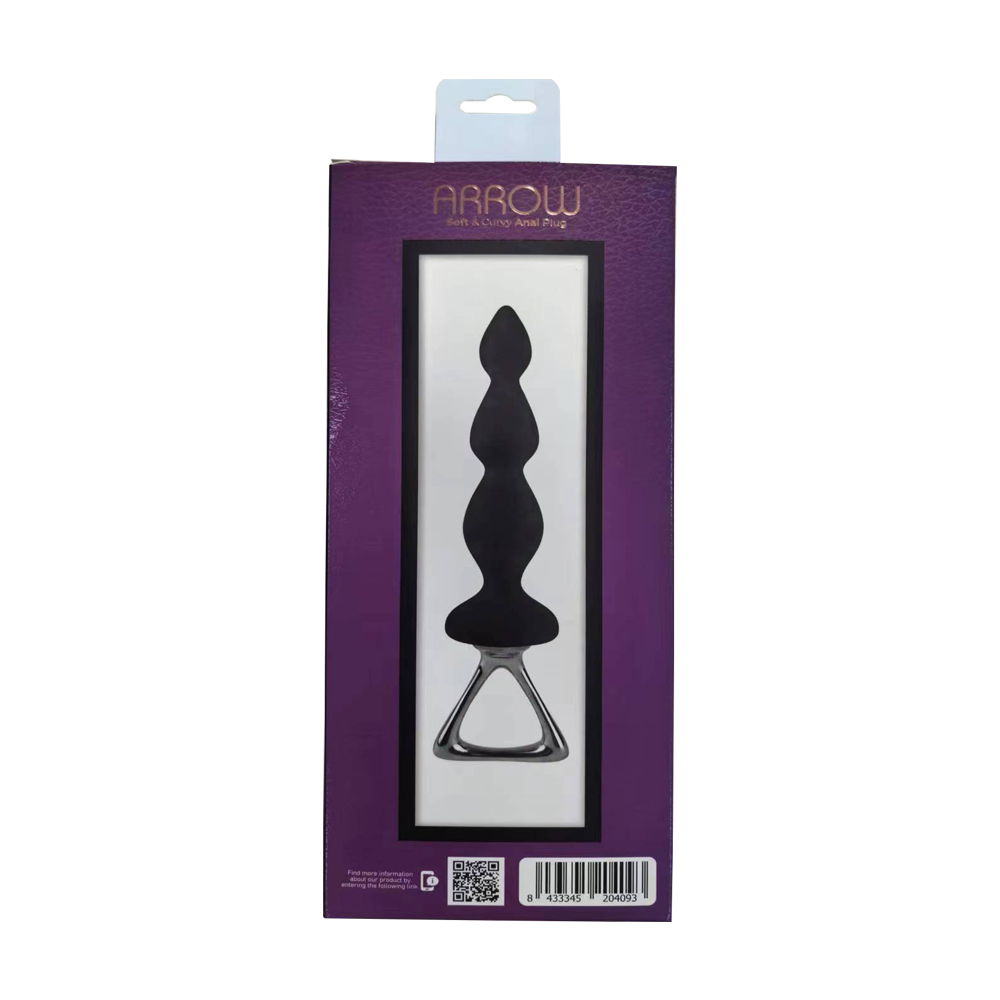 Soft & curvy anal plug with metal hand
Material: Metal +... Adrien Lastic - Arrow Anal Beads - Black photo-6