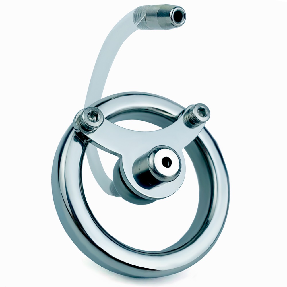 Cage Long: 23mm
Catheter length: 149mm
Ring inner diameter: ... FAAK - Cock Ring 45mm w Catheter photo-3