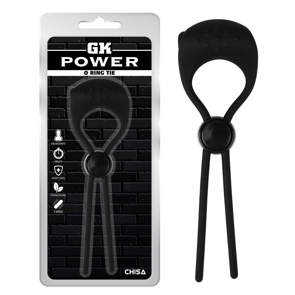 Powerful Vibrating Bullet, Easily Adjustable With Sliding Bu... Chisa - O Ring Tie - Black photo-4