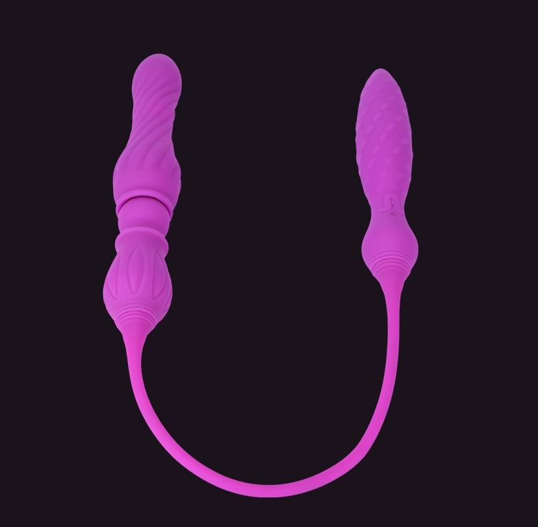 Mini Double ended vibrator with optional removable dildo she... Adrien Lastic - 2X Double Ended Vibrator photo-10