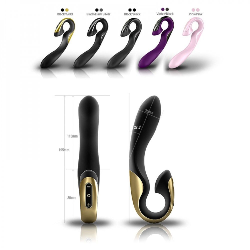 One of today's most advanced vibrators. Sophisticated, e... Zini - Roae Vibrator - Black & Gold photo-16
