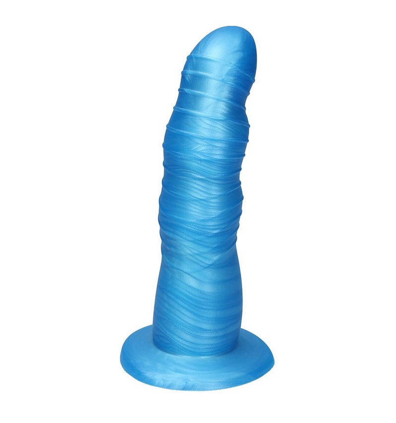 Rhea is a curved dildo and perfect for anal, g-spot and p-sp... Ylva & Dite - Rhea Dildo - Blue photo-4