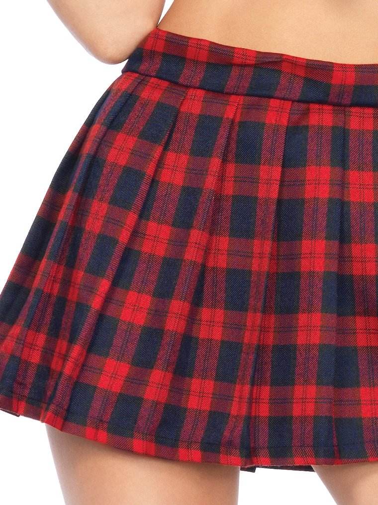 You're sure to get detention in the oh-so naughty Leg Av... Leg Avenue - Sexy School Girls Costume - Red - S/M photo-5