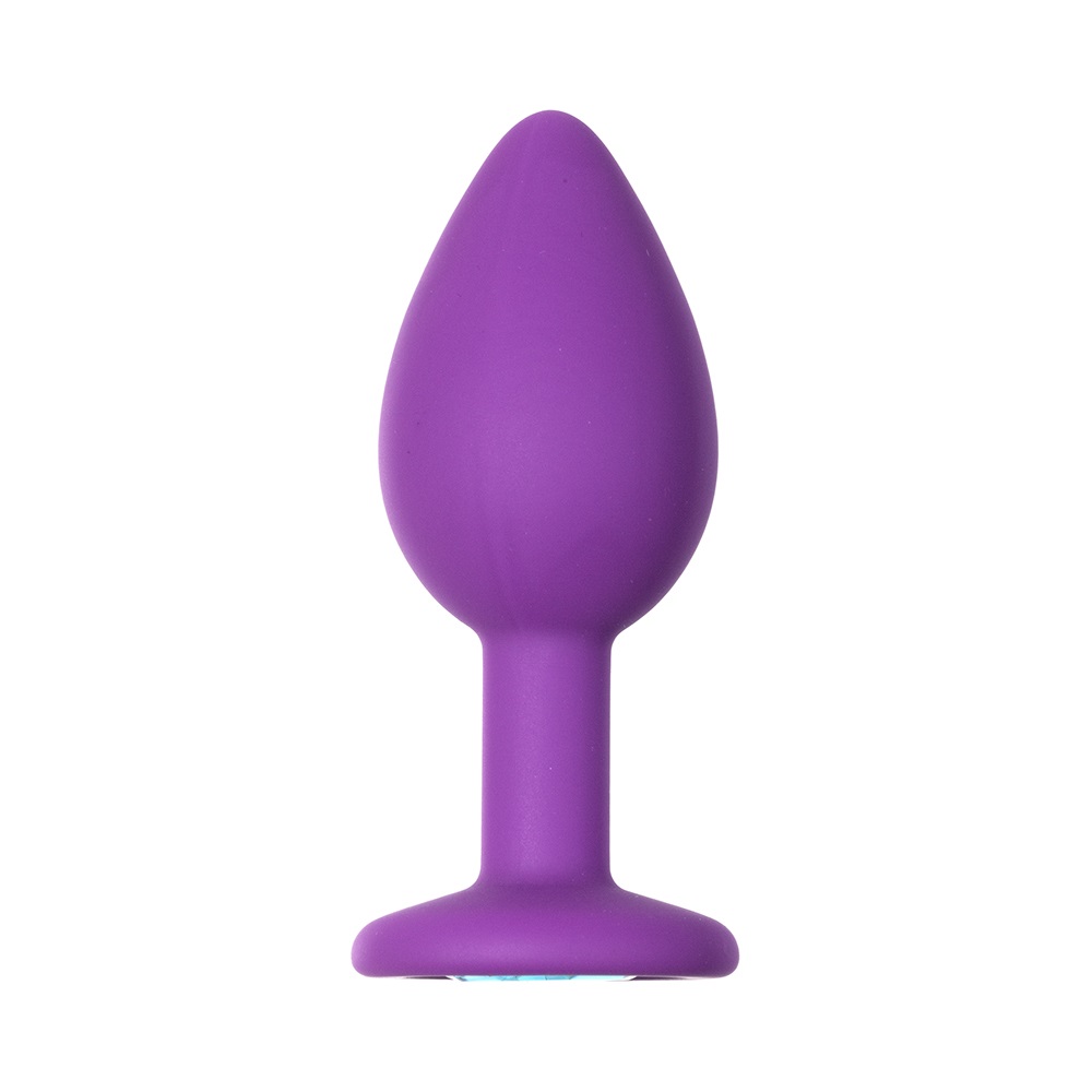 Cone-shaped anal plug, made of hypoallergenic silicone and d... Lola Games - Emotions Anal Plug S - Purple/Blue photo-2