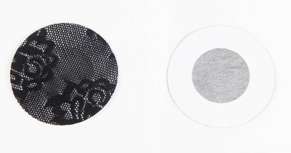 Round lace nipple pasties, fashionable and sexy;
Lightweigh... Ohyeah - Lace Nipple Covers - Black photo-2