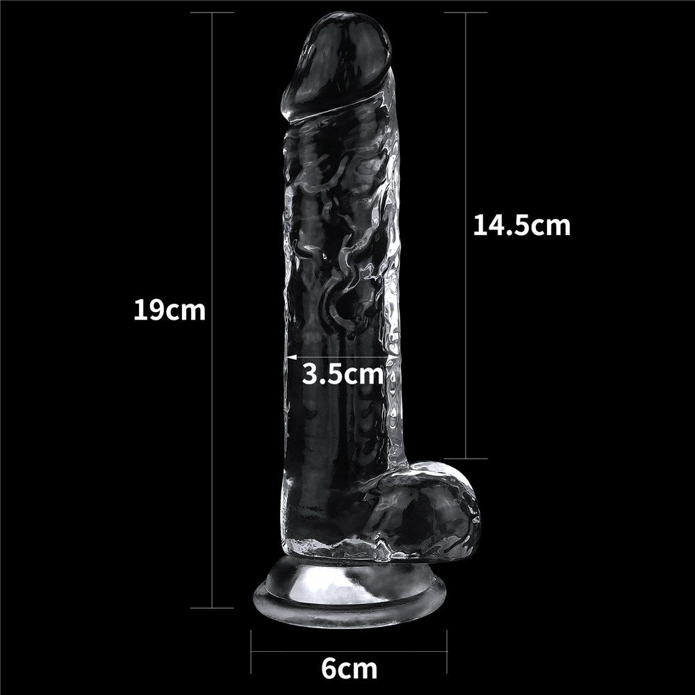 A sight for the most erotic of fantasies, LOVETOY shameless ... Lovetoy - Flawless Dildo 7.5'' - Clear photo-10