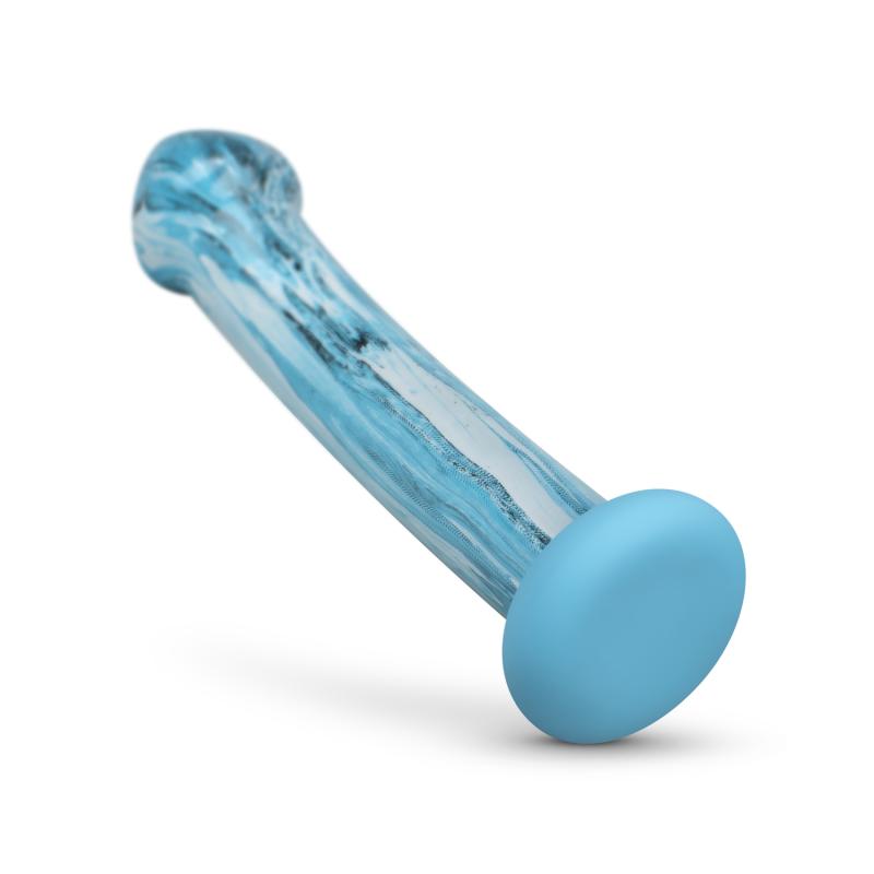 The Ocean dildos from the Gildo Collection are indispensable... Gildo - Ocean Ripple Glass Dildo - Blue photo-4