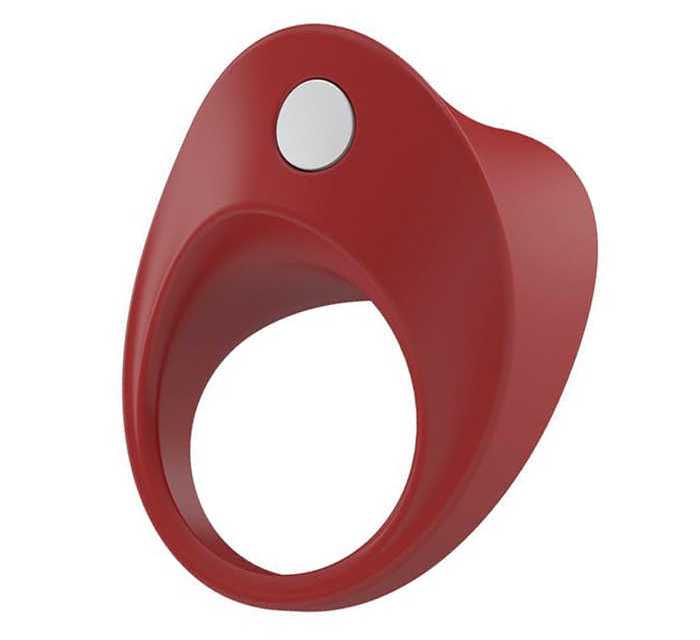 ovo B11 is made of 100% body safe silicone, with soft an... Ovo - B11 Vibro Ring - Red photo-3