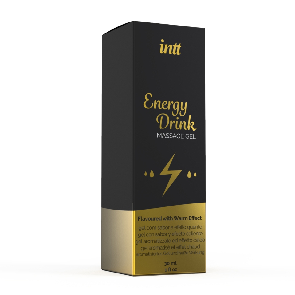 Kissable Gel also used to massage your partner or for oral s... INTT - Energy Drink Warming Massage Gel - 30ml photo-3